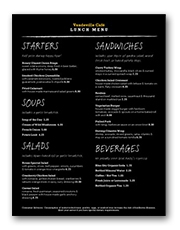 Cafe Vaudeville Cocktail Menu Cafe Vaudeville Cocktail Menu