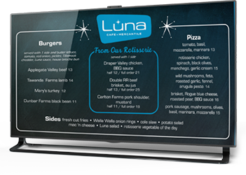 digital display menu digital display menu